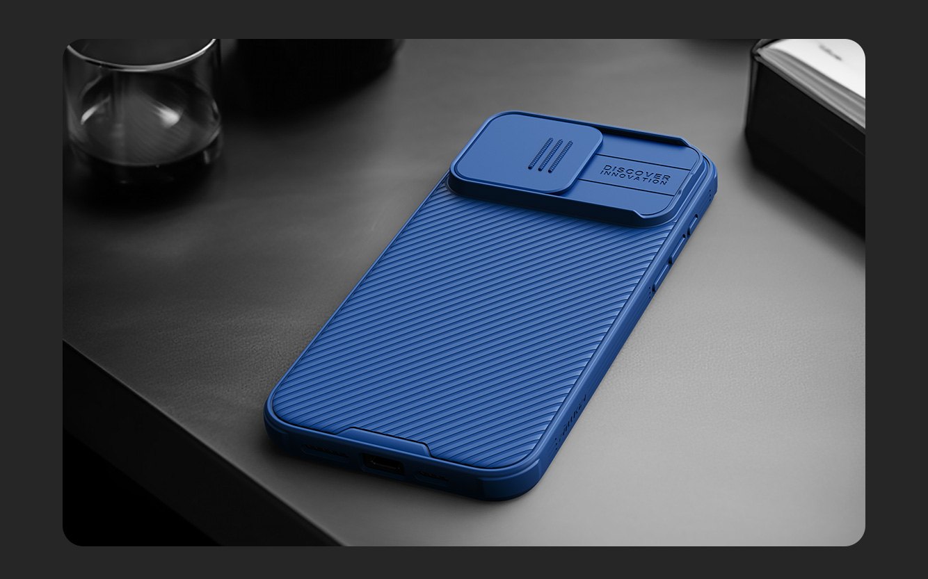 iPhone 15 Pro - NILLKIN CamShield Pro Blue