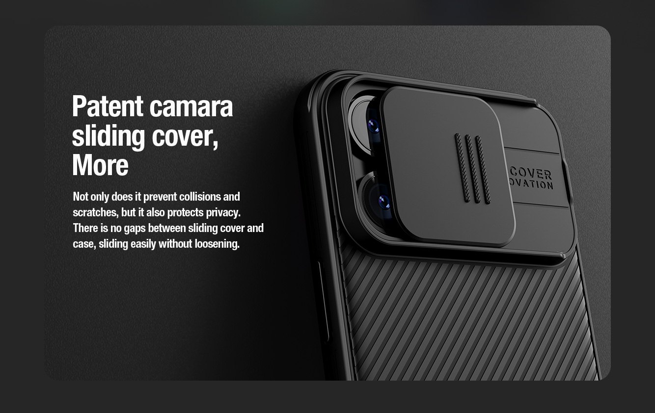 iPhone 15 Pro - NILLKIN CamShield Pro Blue — estuche (foto 3 de 7)