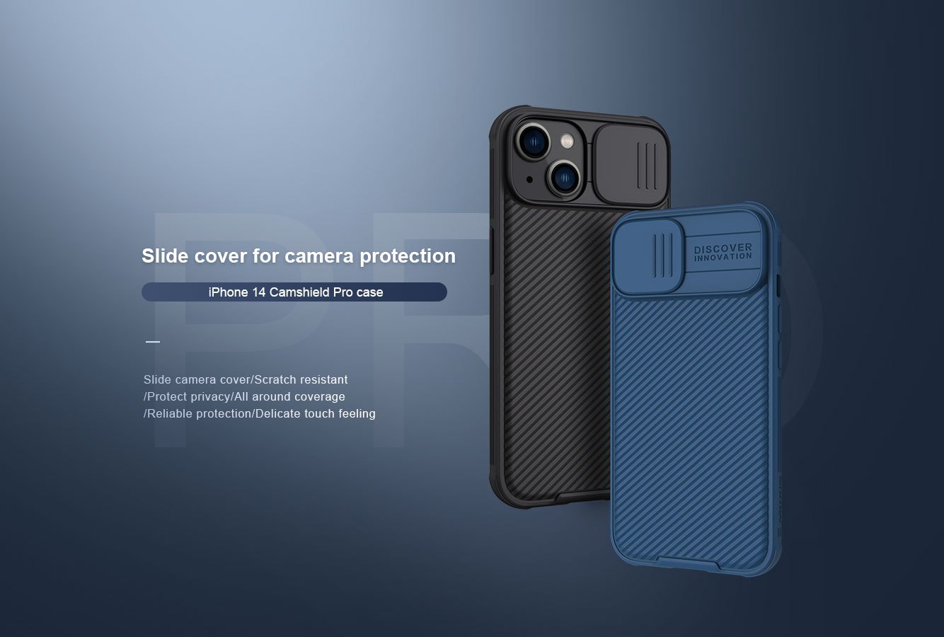 iPhone 13/14 - NILLKIN CamShield Pro Black — estuche (foto 2 de 8)
