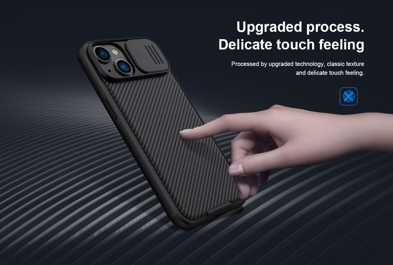 iPhone 13/14 - NILLKIN CamShield Pro Black — estuche (foto 5 de 8)