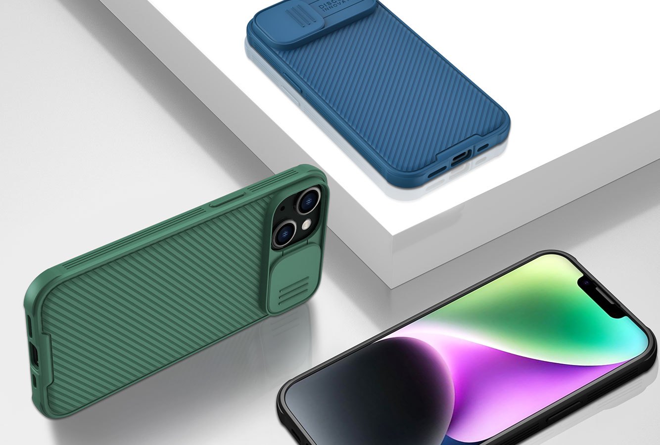 iPhone 13/14 - NILLKIN CamShield Pro Black — estuche (foto 8 de 8)