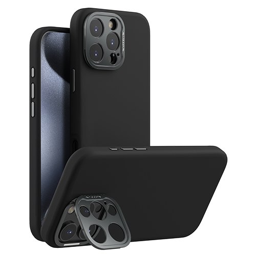 iPhone 16 Pro Max - NILLKIN Lens Wing Magnetic Black — estuche (foto 5 de 8)