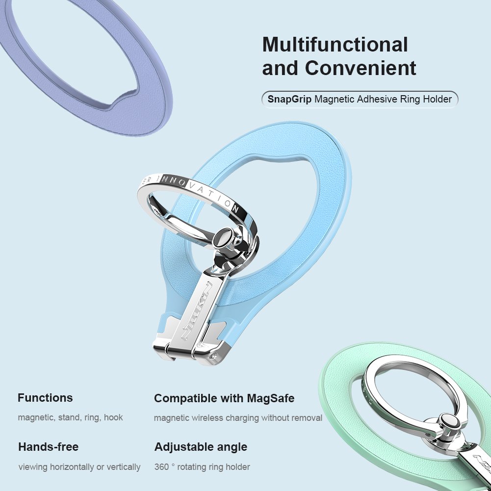 Ring Holder - NILLKIN SnapGrip Magnetic Lavender — soporte (foto 5 de 8)