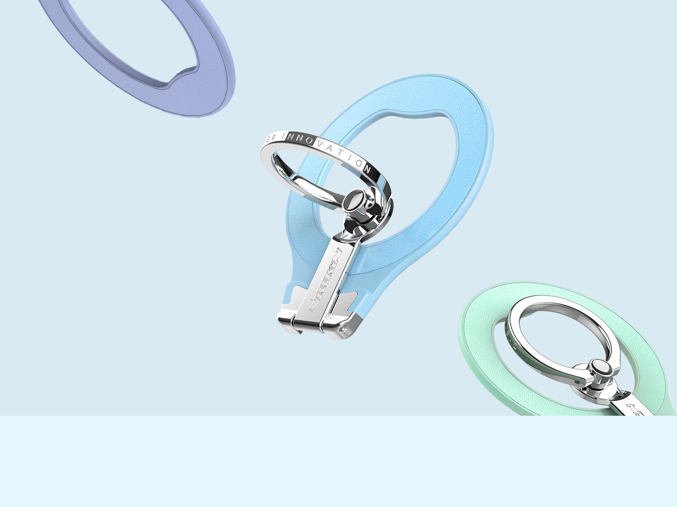 Ring Holder - NILLKIN SnapGrip Magnetic Lavender — soporte (foto 6 de 8)