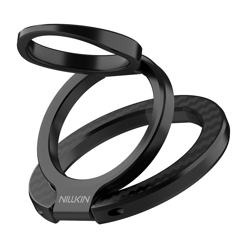 Ring Stand - NILLKIN FiberSnap Magnetic Black — soporte (foto 3 de 4)