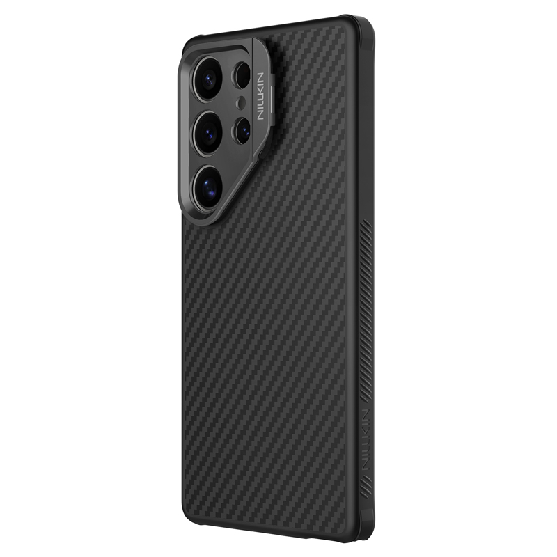 Samsung Galaxy S25 Ultra - NILLKIN CarboProp Magnetic Case Black — estuche (foto 3 de 4)