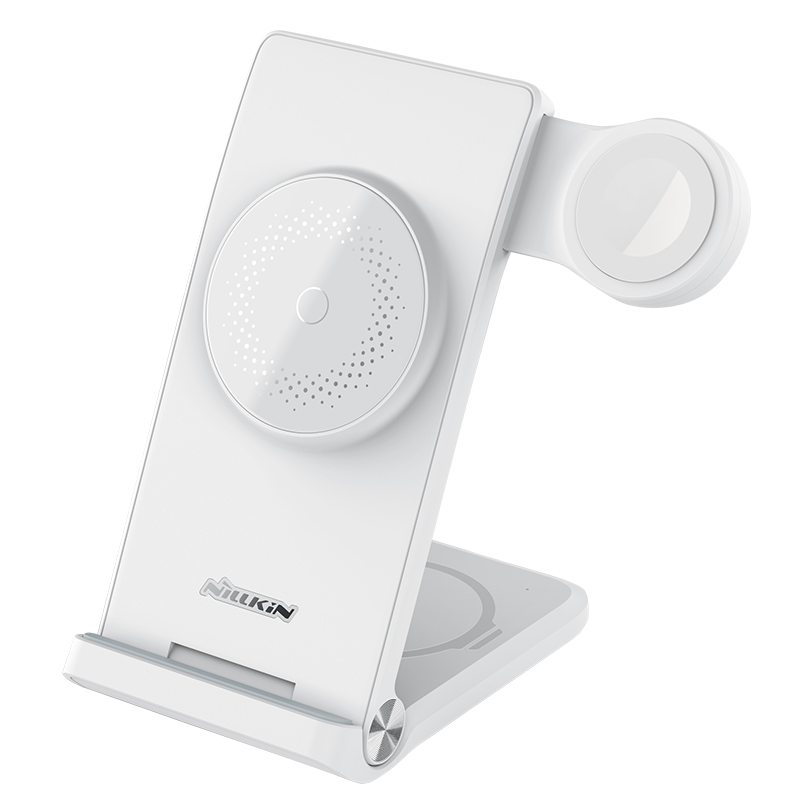 Wireless Charger - NILLKIN PowerTrio 3-in-1 MagSafe White — cargador (foto 3 de 4)