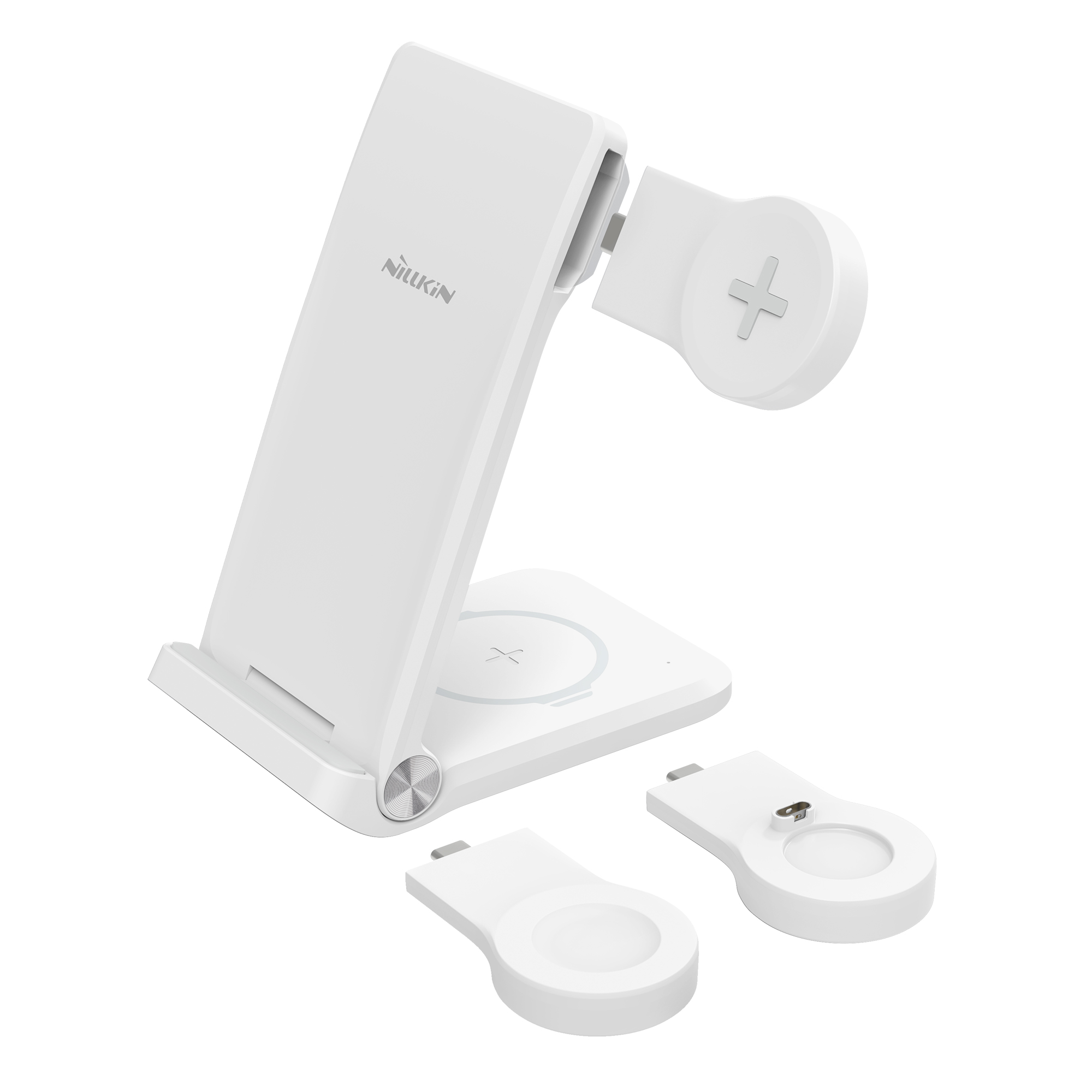 Wireless Charger - NILLKIN PowerTrio 3-in-1 White — cargador (foto 3 de 4)