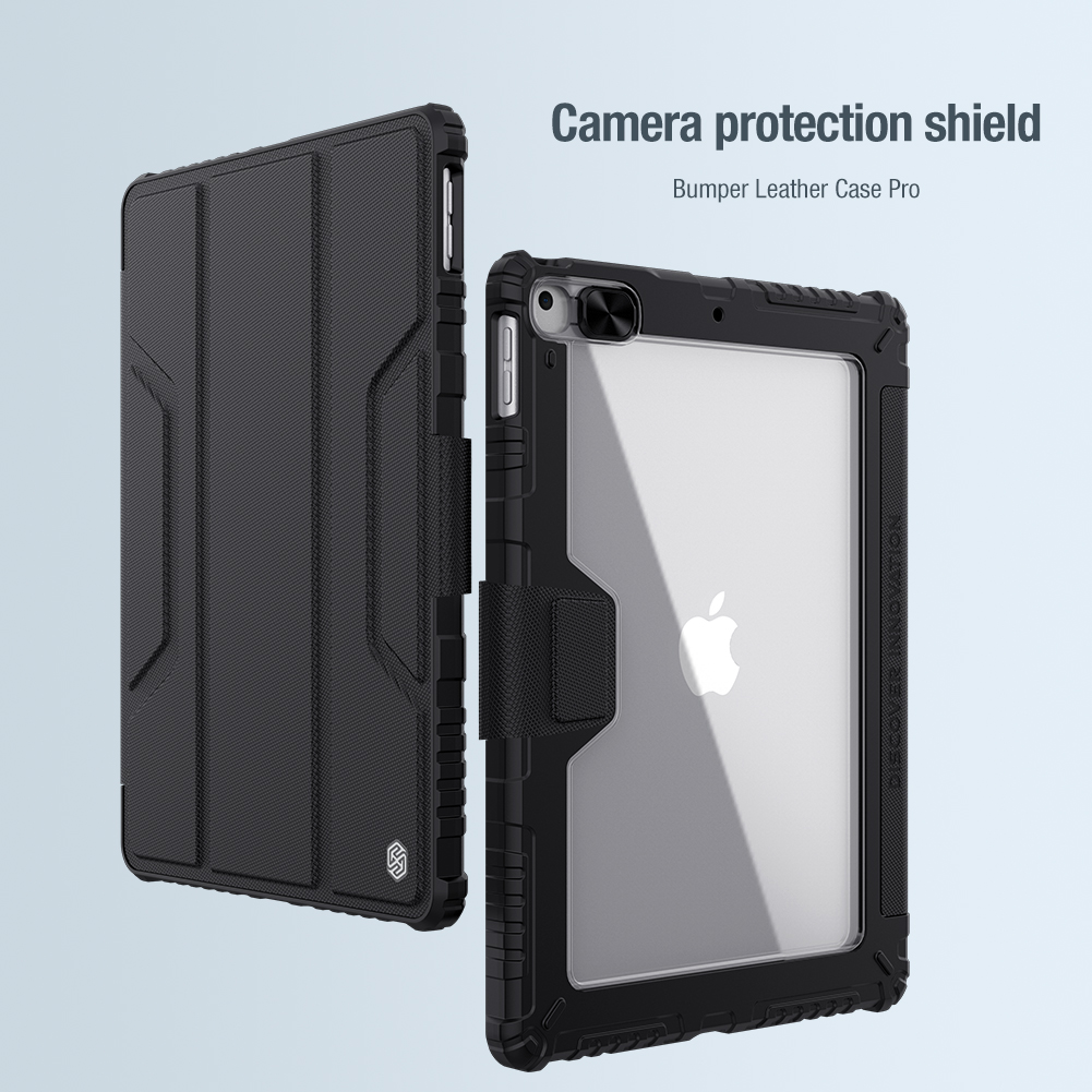 iPad 10.2 2019 - NILLKIN Bumper Pro Case Black — estuche (foto 4 de 4)