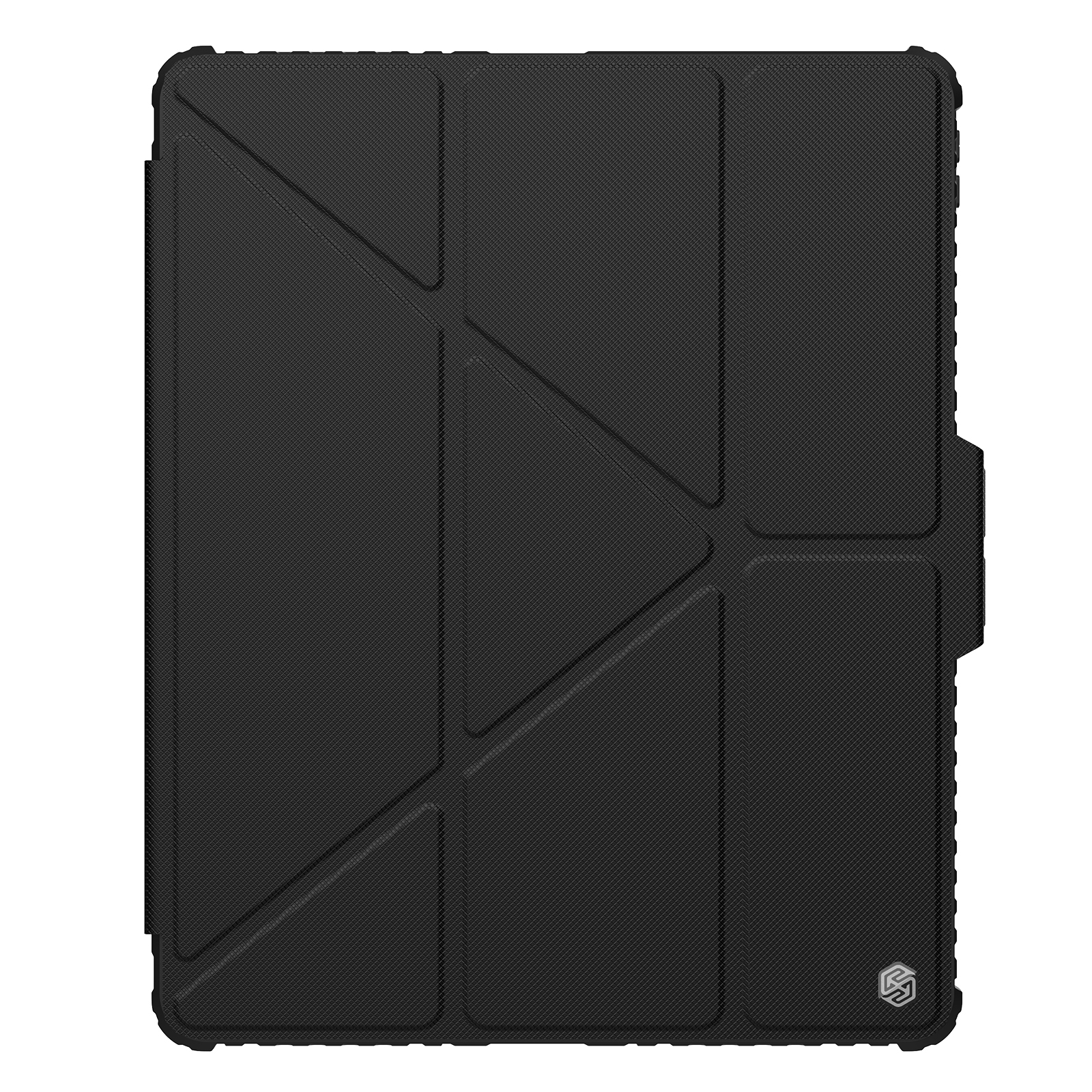 iPad Air 13 2025 - NILLKIN Bumper Pro Case Multi Angle Black — estuche (foto 3 de 4)