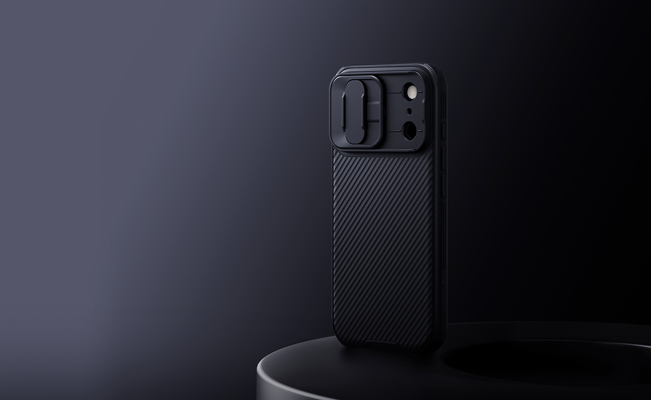 iPhone 17 Pro - NILLKIN CamShield Pro Magnetic Transparent Black — estuche (foto 3 de 5)