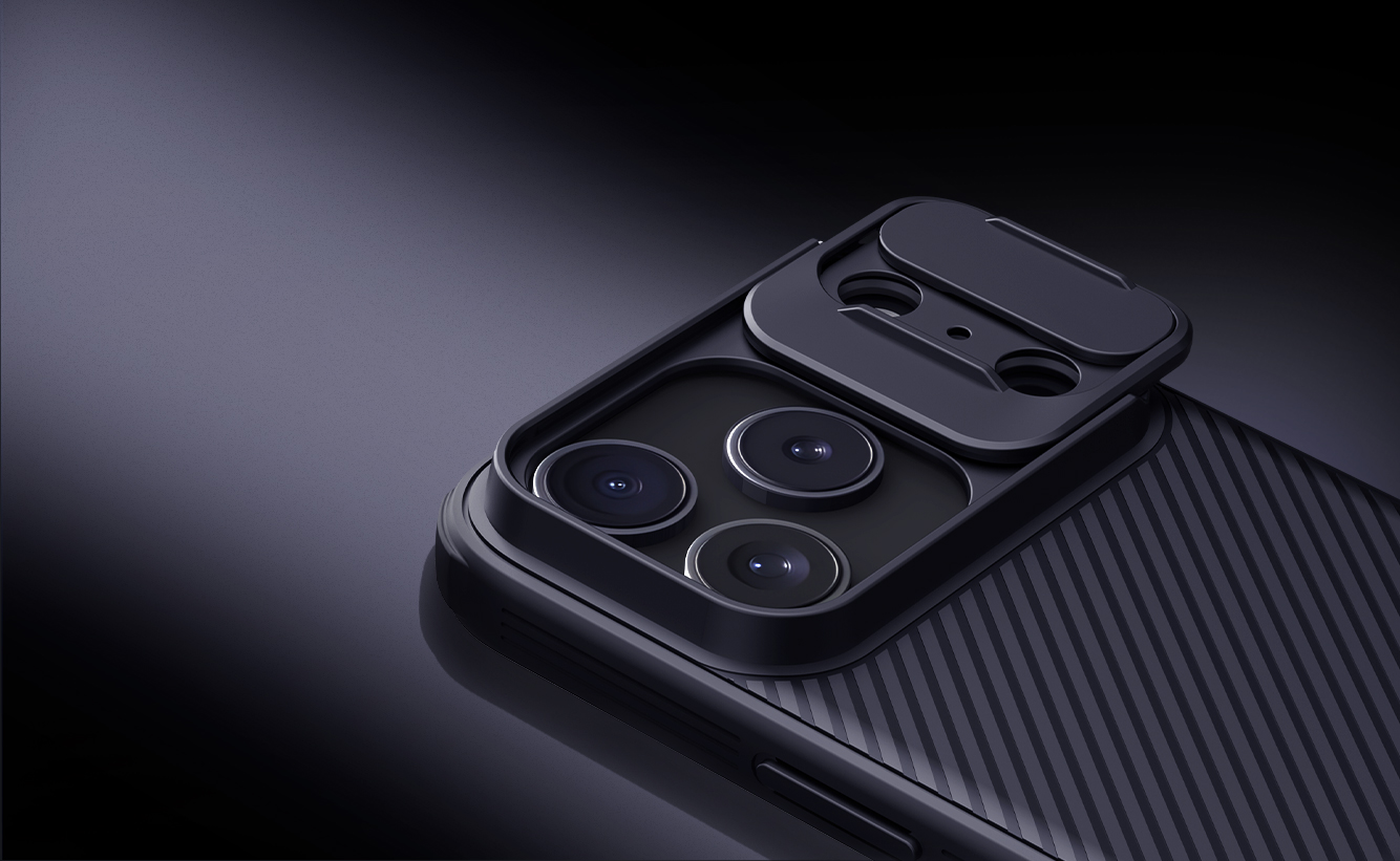 iPhone 17 Pro - NILLKIN CamShield Pro Magnetic Transparent Black — estuche (foto 5 de 5)