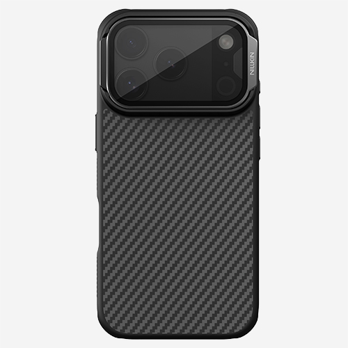iPhone 17 Pro - NILLKIN CarboProp Magnetic Case Transparent Lens Black — estuche