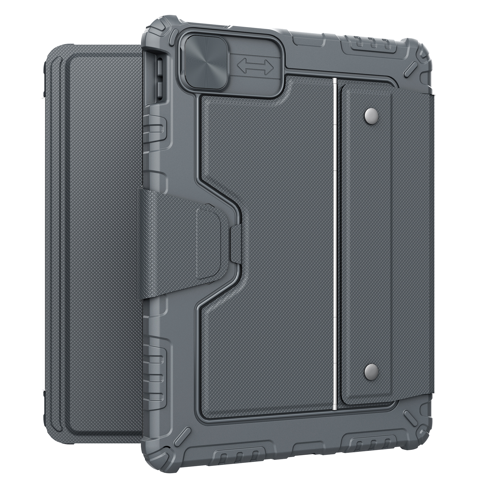 iPad Air 11 2024 - NILLKIN Bumper Combo Keyboard Case Backlit Black — estuche (foto 2 de 4)