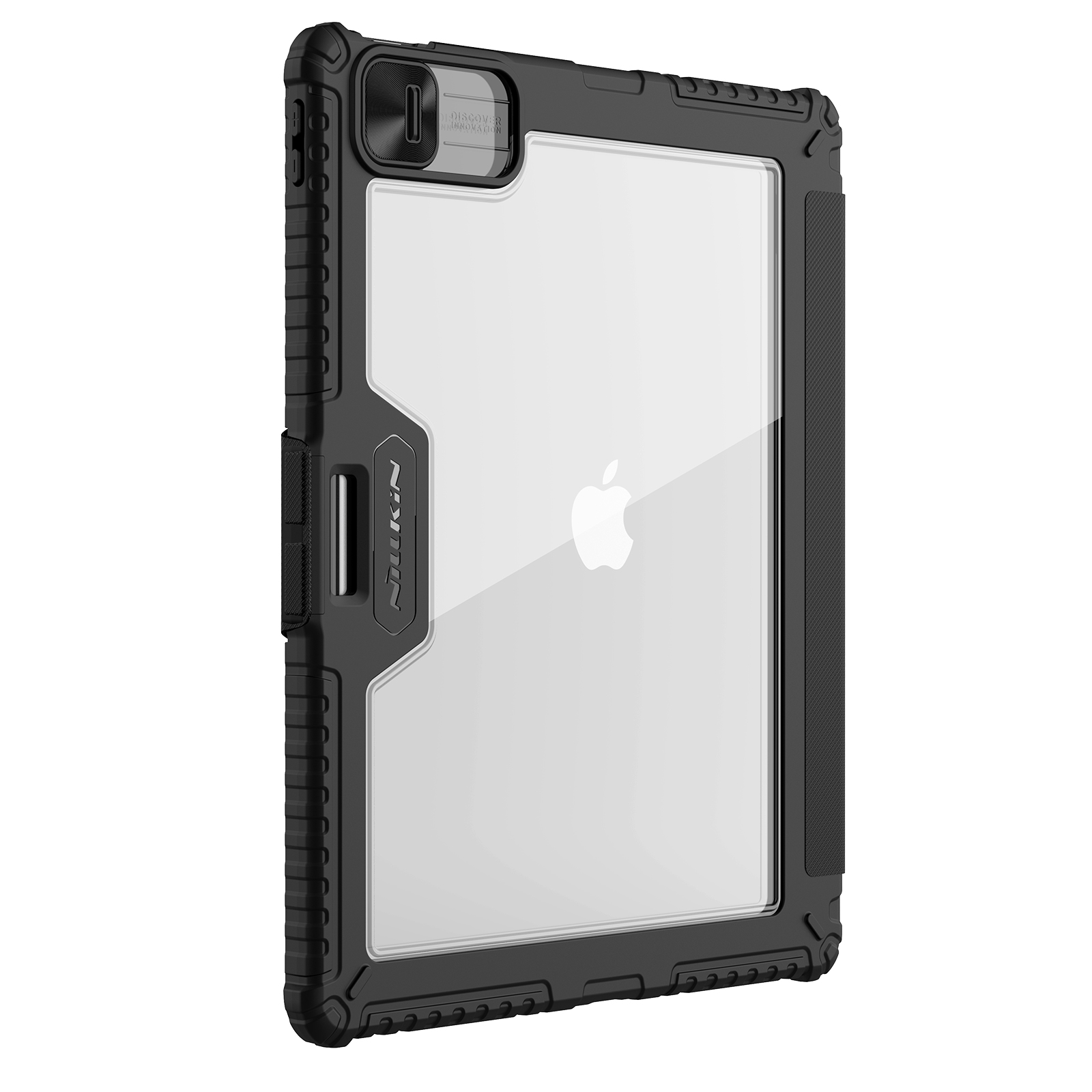 iPad Air 13 2025 - NILLKIN Bumper Pro Case Multi Angle Black — estuche (foto 2 de 4)