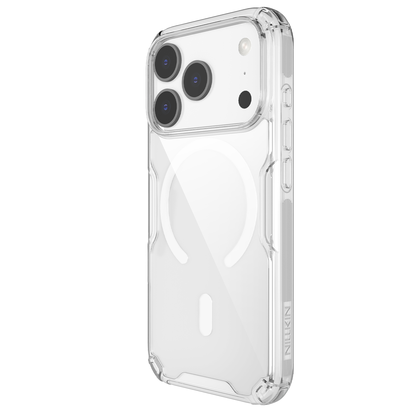 iPhone 17 Pro Max - NILLKIN Nature TPU Pro Magnetic White — estuche (foto 2 de 4)