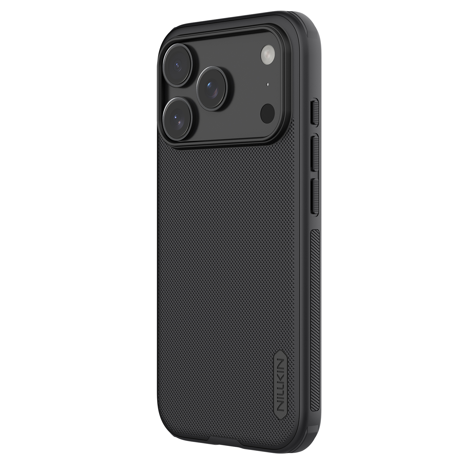 iPhone 17 Pro - NILLKIN Super Frosted Shield Pro Magnetic Black — estuche (foto 2 de 4)