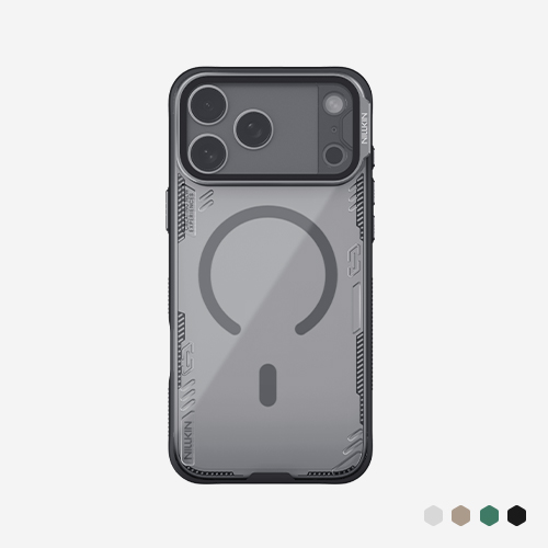 iPhone 17 Pro Max - NILLKIN Iceblade Prop Magnetic Case Transparent Lens Dark Night Black — estuche