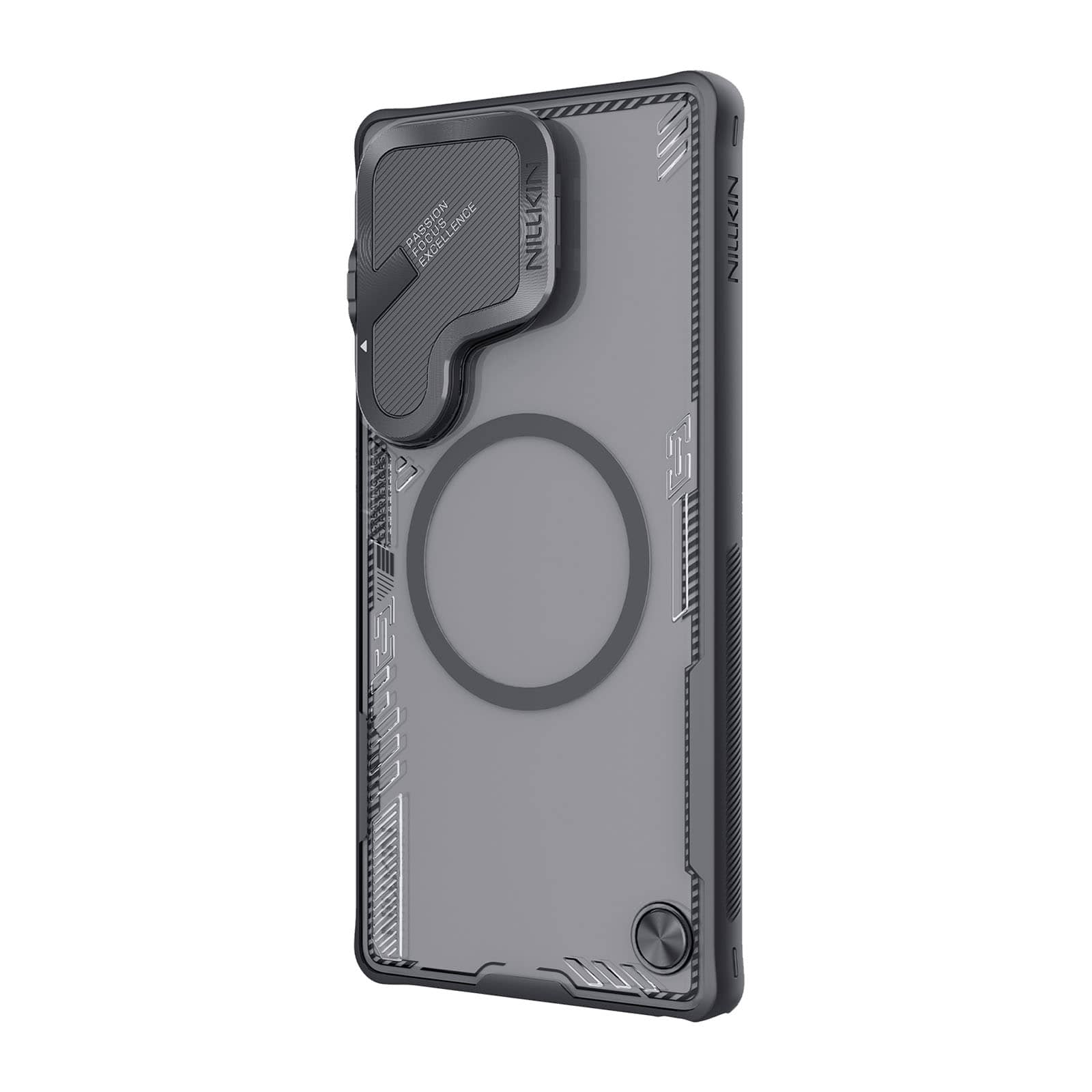 Samsung Galaxy S25 Ultra - NILLKIN Iceblade Prop Magnetic Case Black — estuche (foto 2 de 5)