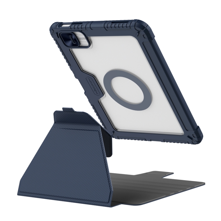 iPad Air 13 2025 - NILLKIN Bumper SnapSafe Case Blue — estuche (foto 3 de 4)