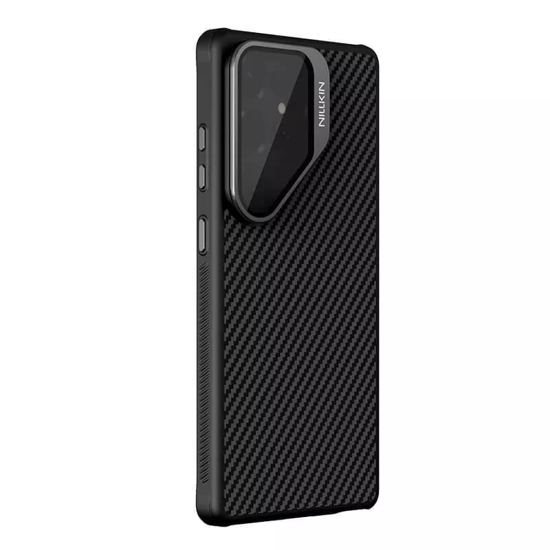 Samsung Galaxy S25 Ultra - NILLKIN CarboProp Magnetic Case Transparent Lens Black — estuche (foto 4 de 5)