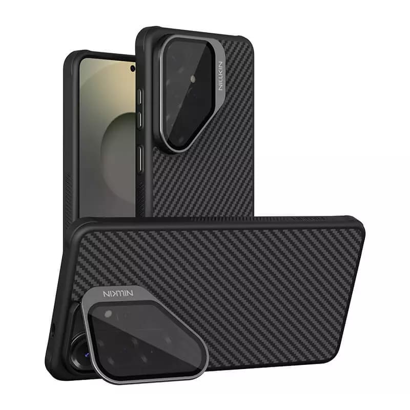 Samsung Galaxy S26 Ultra - NILLKIN CarboProp Magnetic Case Transparent Lens Black — estuche (foto 3 de 5)