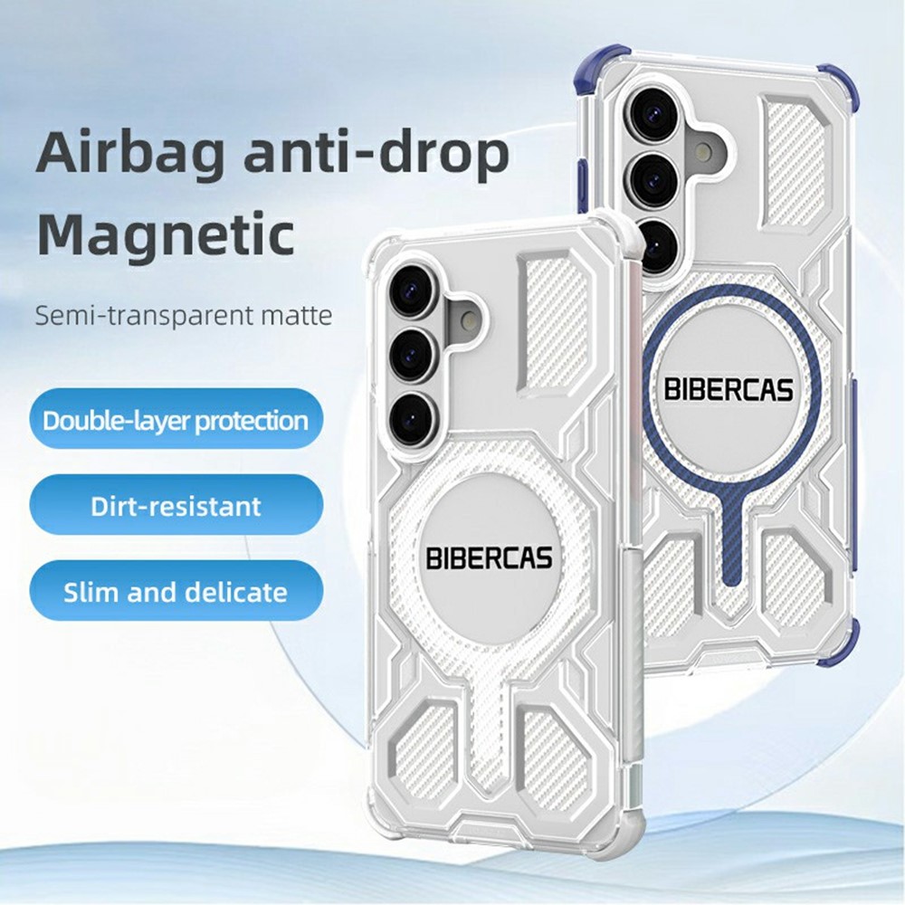 Samsung Galaxy S26 - BIBERCAS Transparent Series Cover Transparent — estuche (foto 2 de 14)