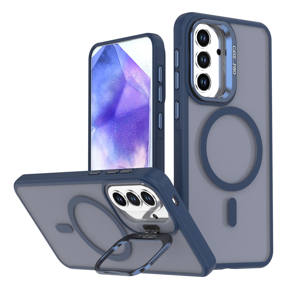 Samsung Galaxy S26 - Case Matte With Foldable Kickstand Blue — estuche