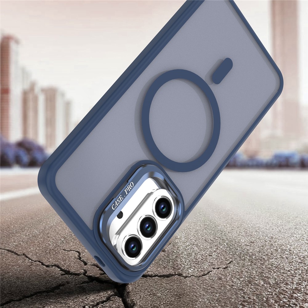 Samsung Galaxy S26 - Case Matte With Foldable Kickstand Blue — estuche (foto 5 de 12)