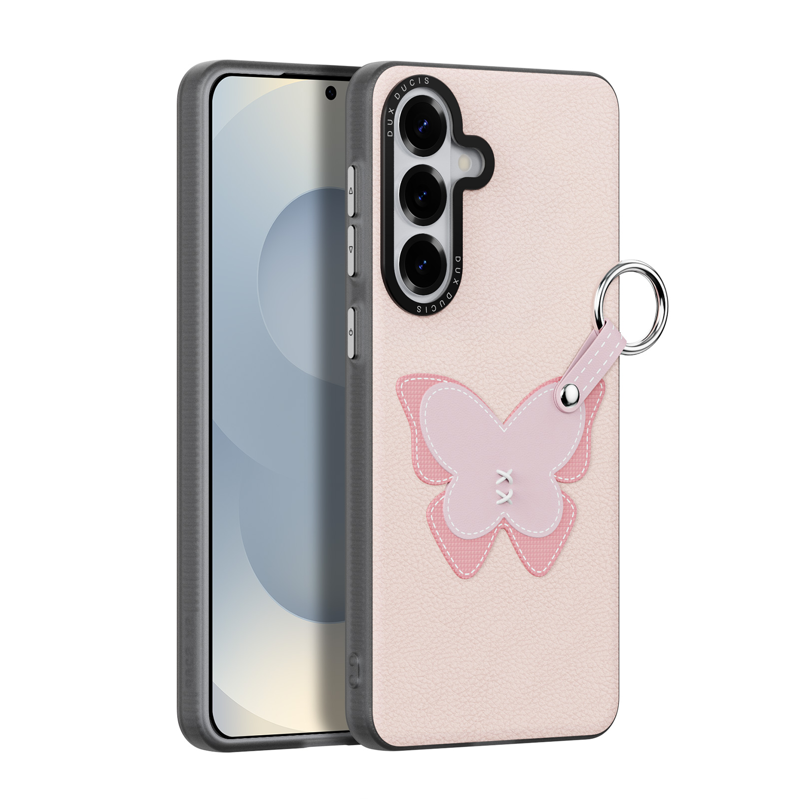 Samsung Galaxy S26 - DUX DUCIS Luvy Series Light Pink Butterfly — estuche