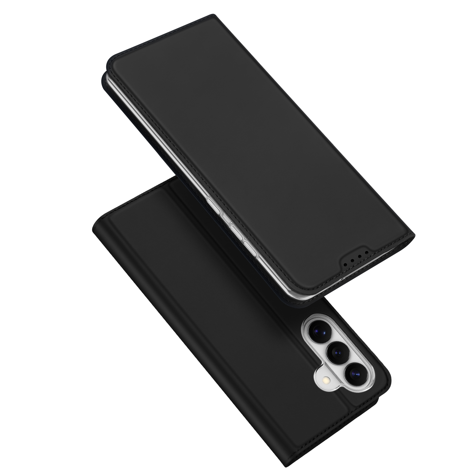 Samsung Galaxy S26 - DUX DUCIS Skin Pro Series Leather Black — estuche
