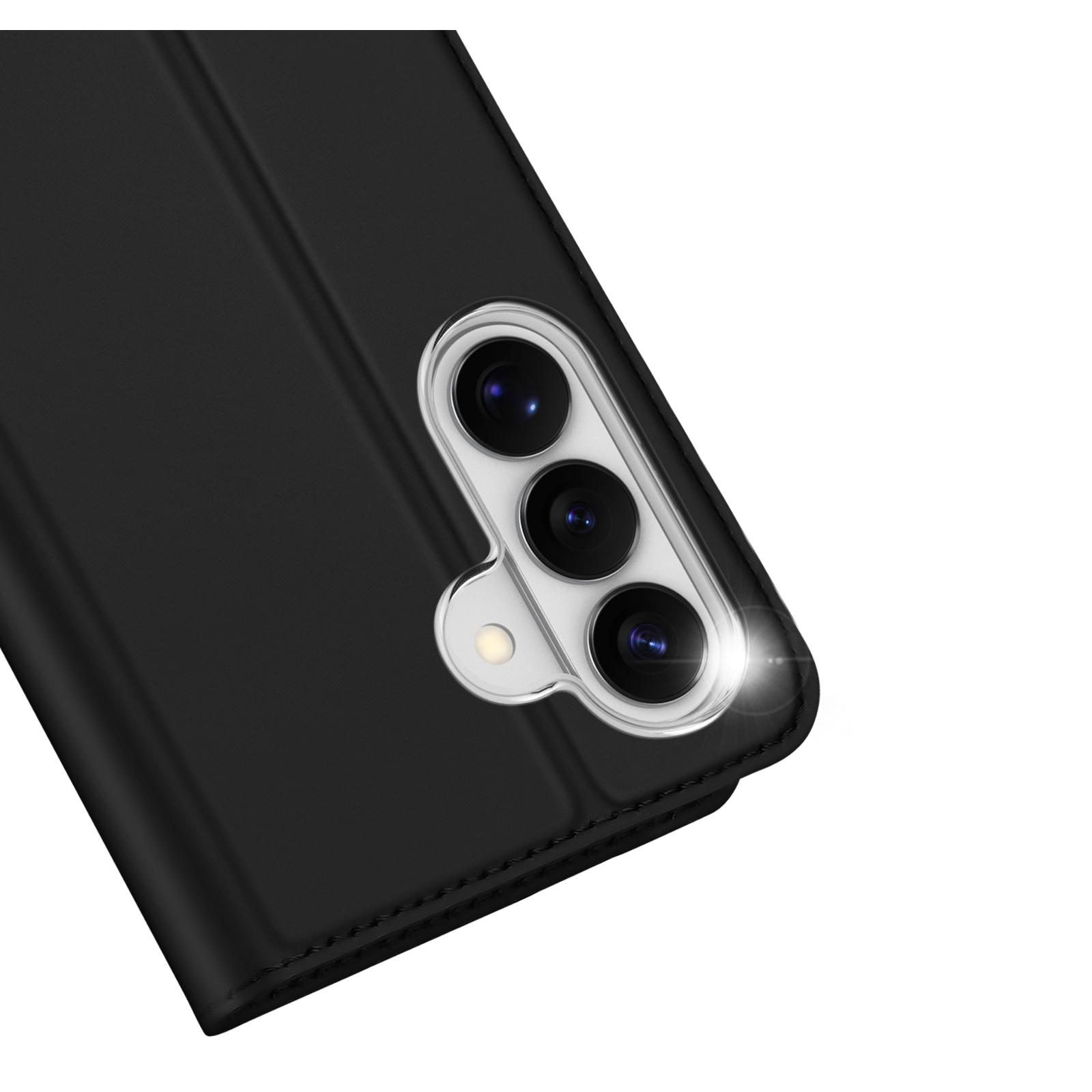 Samsung Galaxy S26 - DUX DUCIS Skin Pro Series Leather Black — estuche (foto 4 de 20)