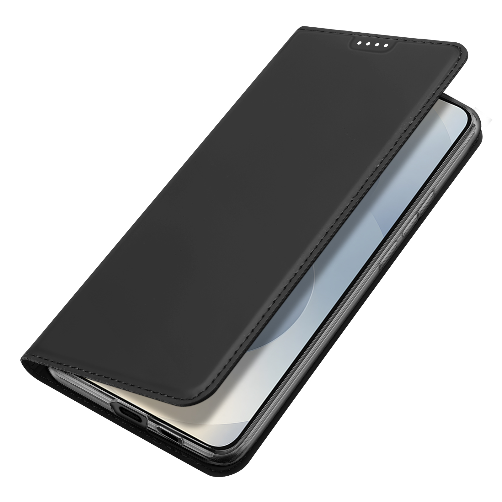 Samsung Galaxy S26 - DUX DUCIS Skin Pro Series Leather Black — estuche (foto 5 de 20)