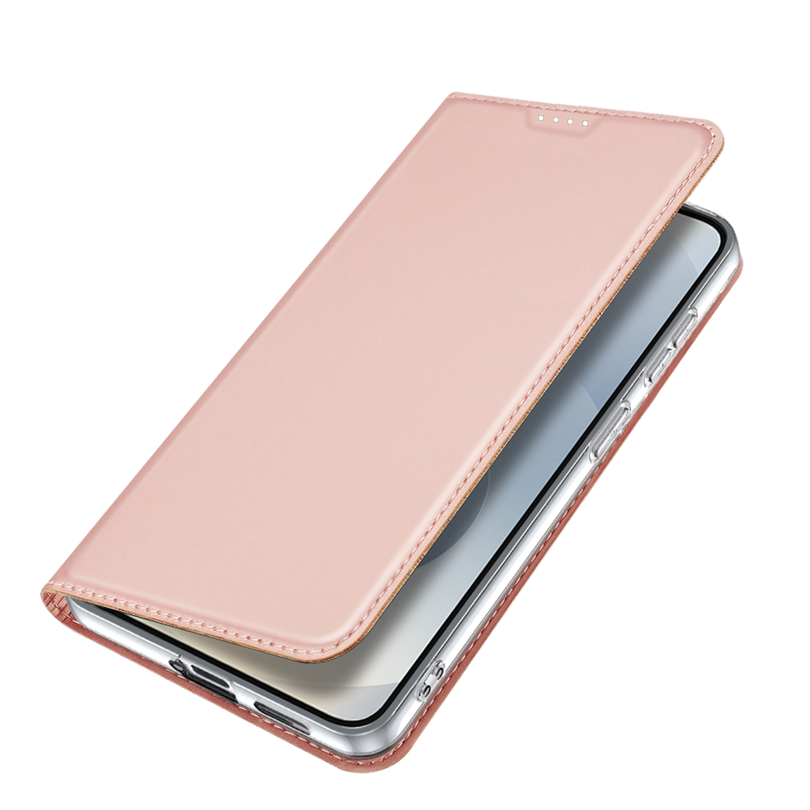 Samsung Galaxy S26 - DUX DUCIS Skin Pro Series Leather Pink — estuche (foto 5 de 20)
