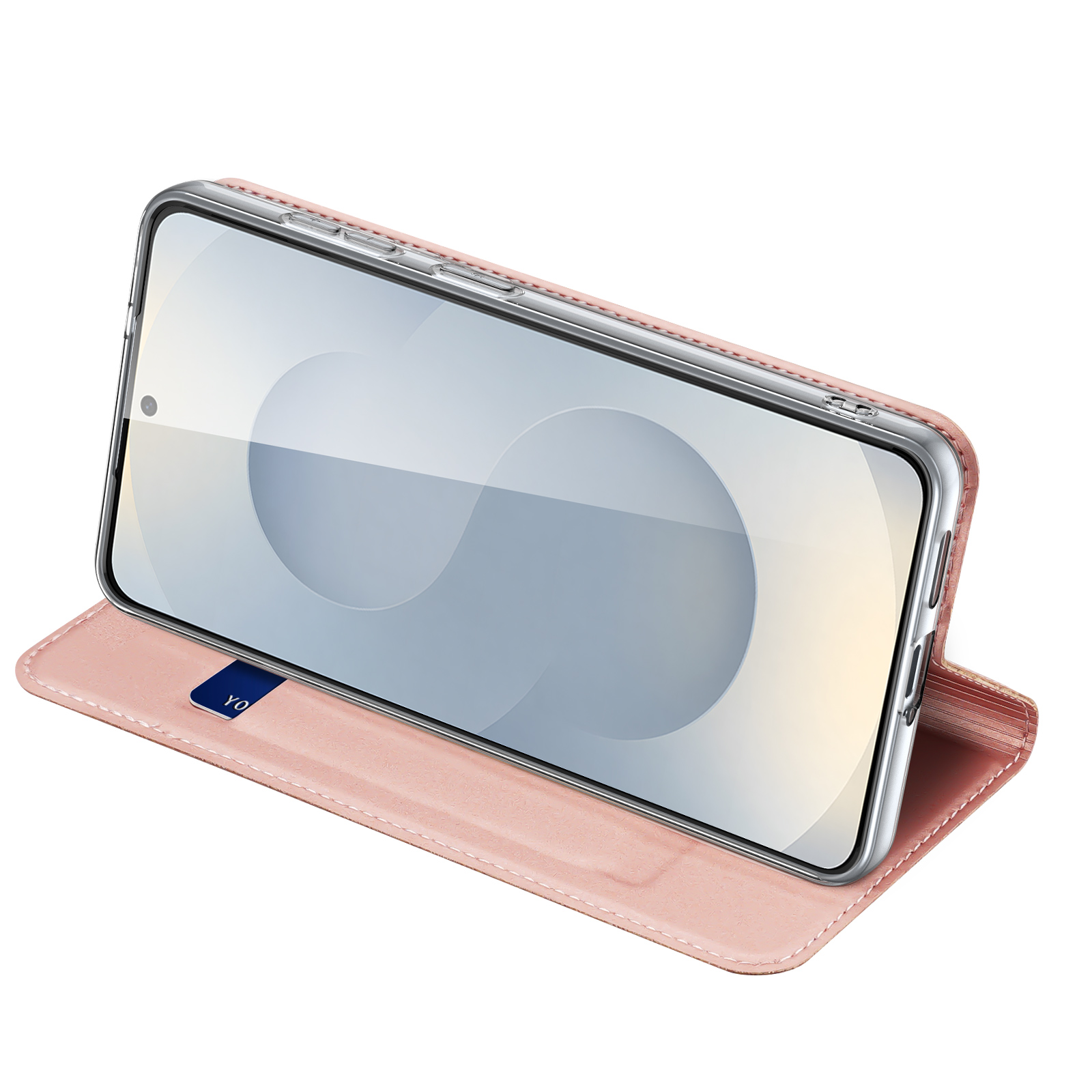 Samsung Galaxy S26 - DUX DUCIS Skin Pro Series Leather Pink — estuche (foto 6 de 20)