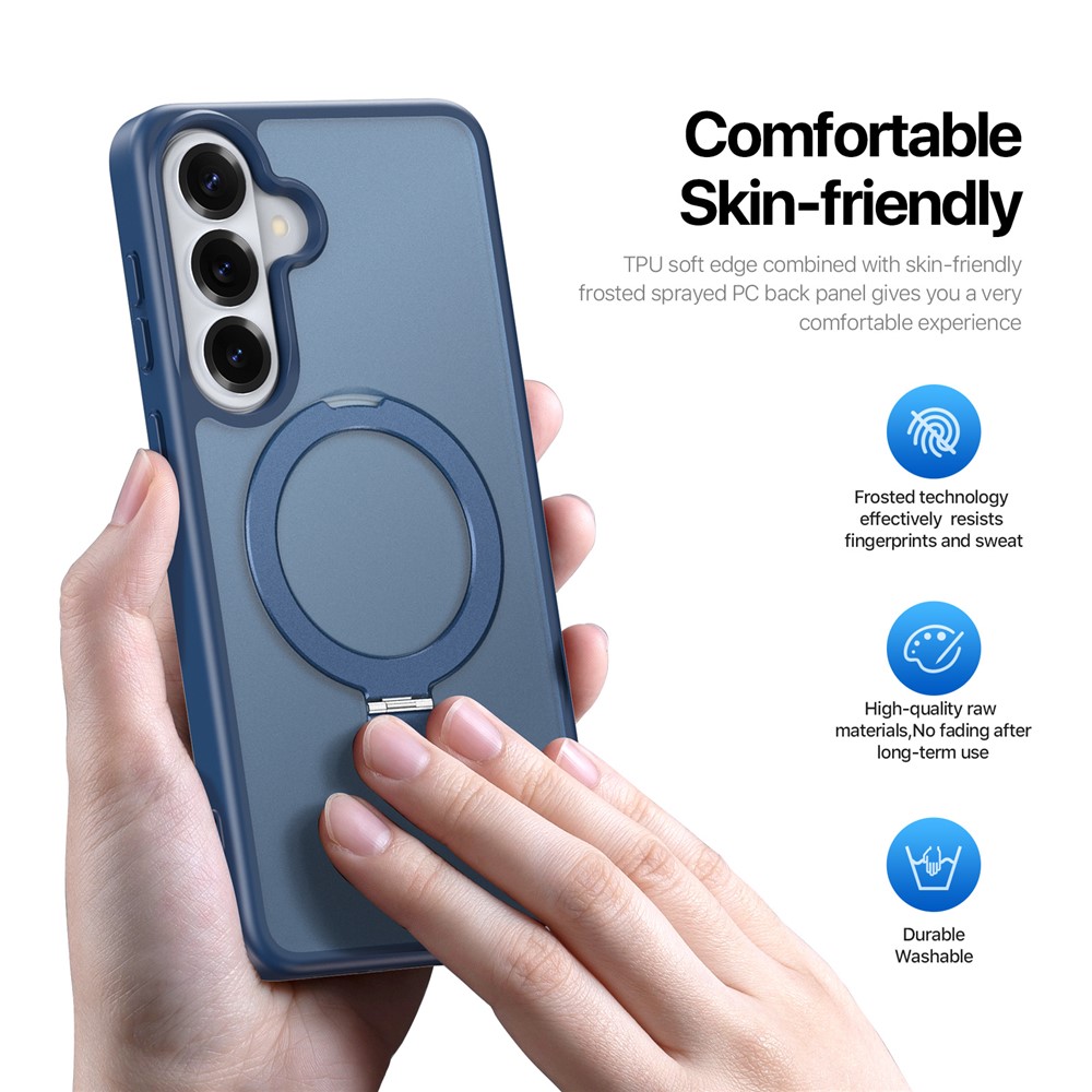 Samsung Galaxy S26 - DUX DUCIS Yind Series Dark Blue — estuche (foto 6 de 20)