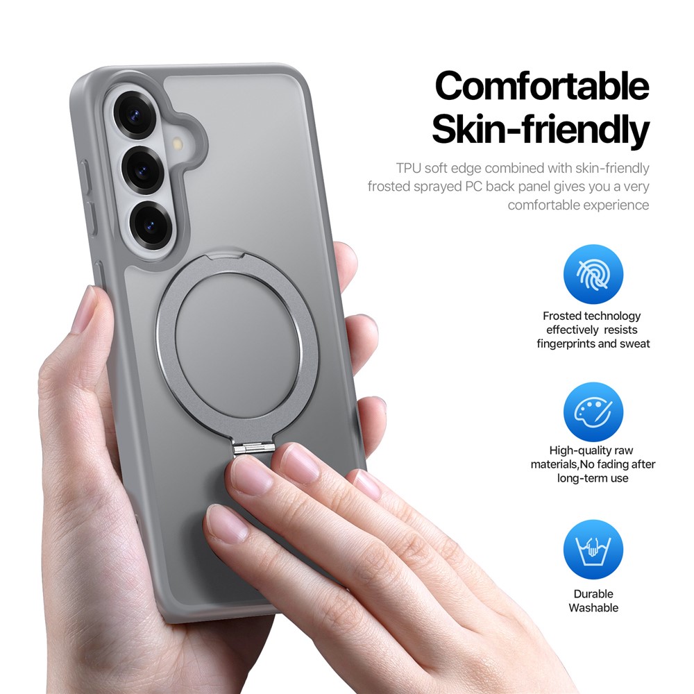 Samsung Galaxy S26 - DUX DUCIS Yind Series Grey — estuche (foto 6 de 20)