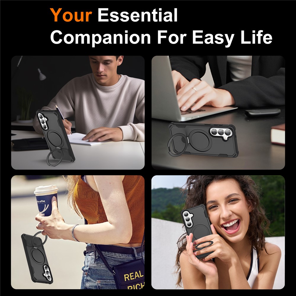 Samsung Galaxy S26 - Shockproof Kickstand Black — estuche (foto 6 de 16)