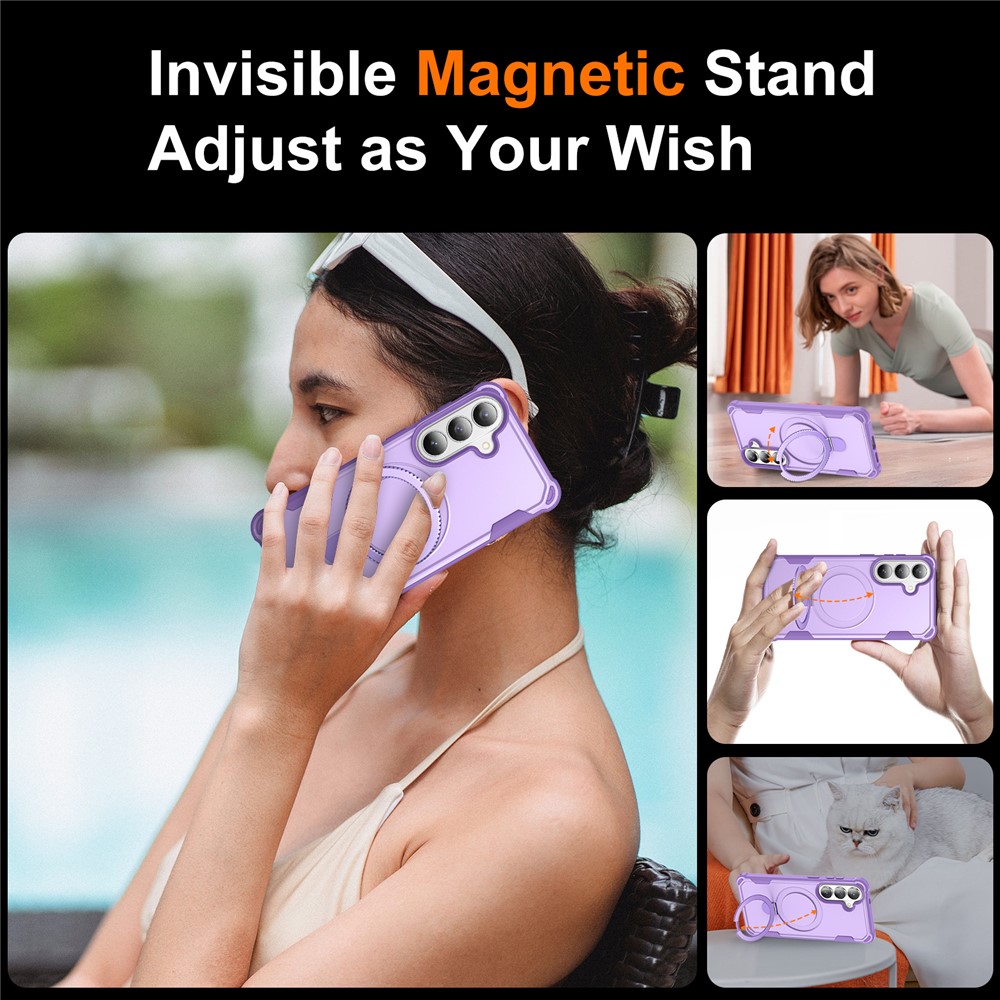 Samsung Galaxy S26 - Shockproof Kickstand Purple — estuche (foto 7 de 16)
