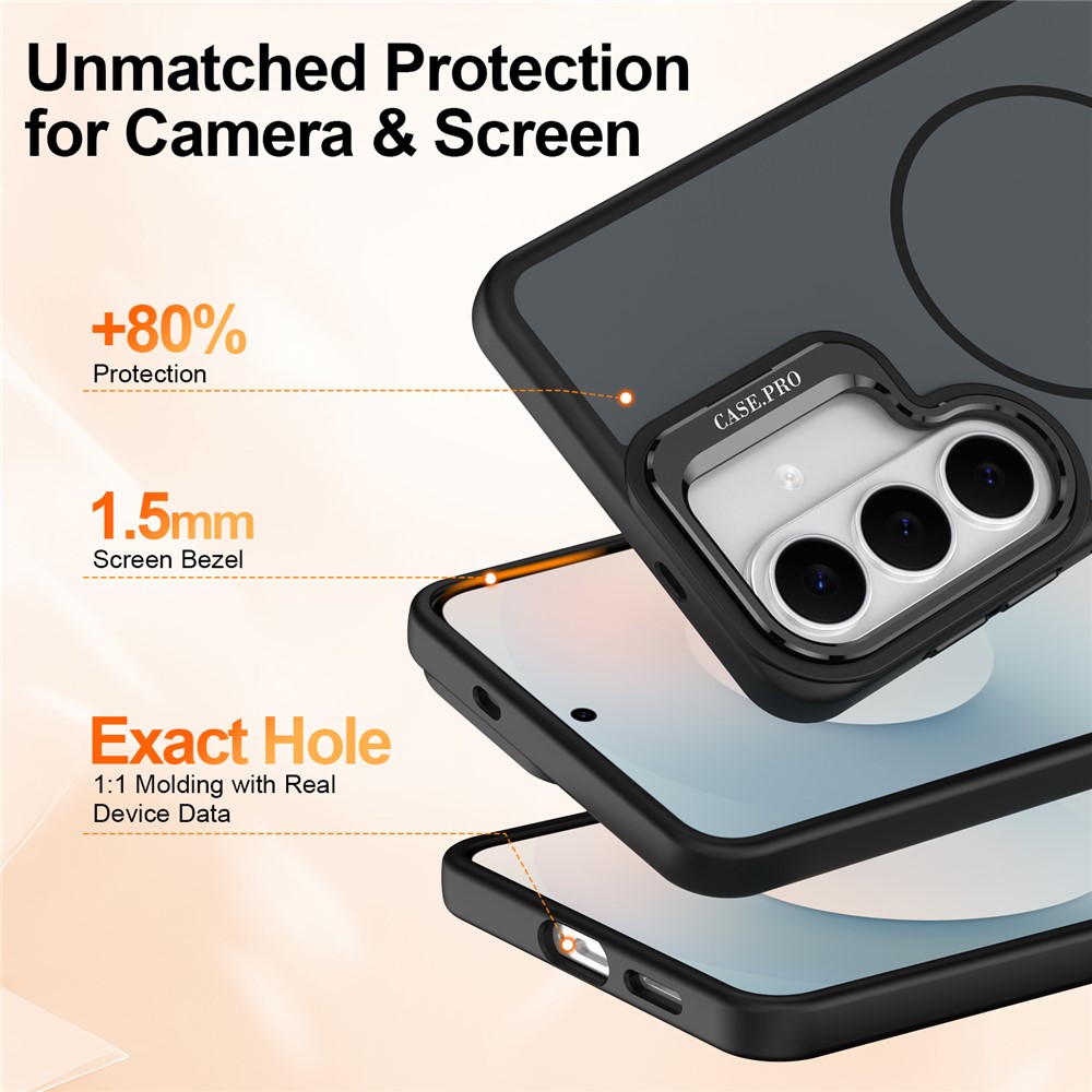 Samsung Galaxy S26 - Skin-Touch With Foldable Kickstand Desert Black — estuche (foto 5 de 14)