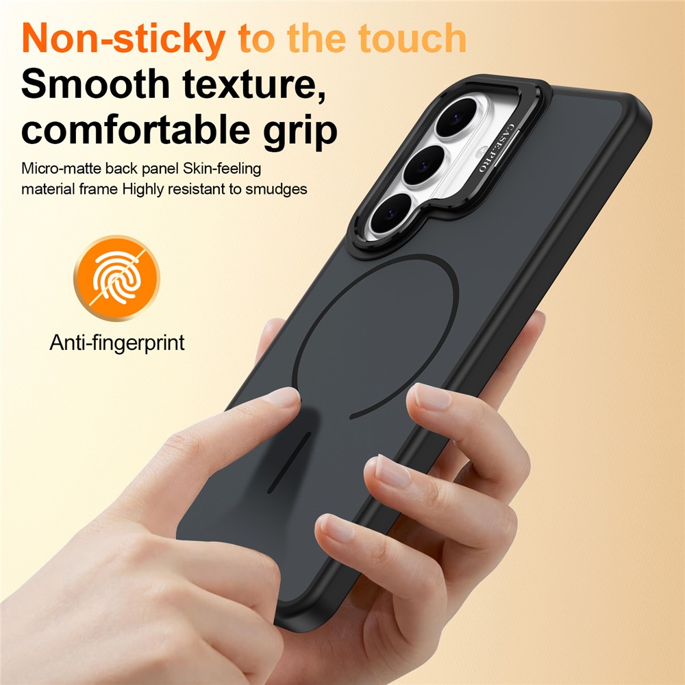 Samsung Galaxy S26 - Skin-Touch With Foldable Kickstand Desert Black — estuche (foto 7 de 14)
