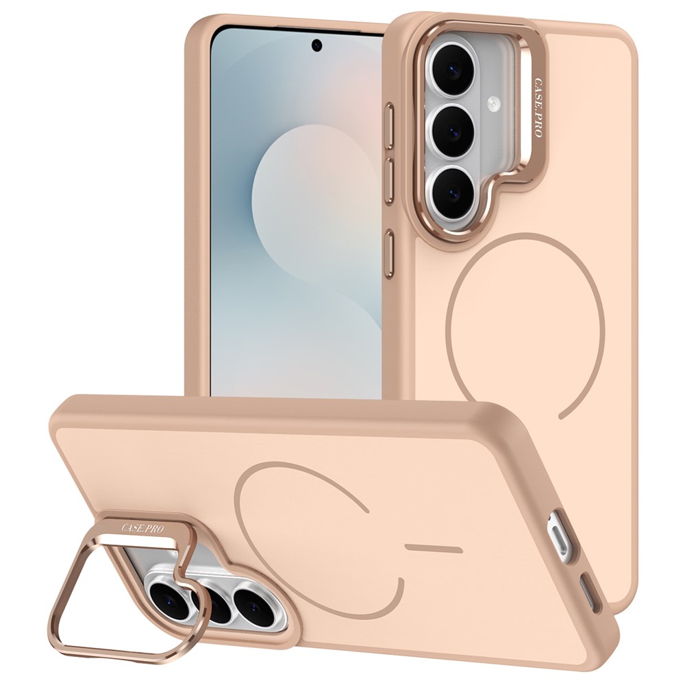 Samsung Galaxy S26 - Skin-Touch With Foldable Kickstand Desert Gold — estuche