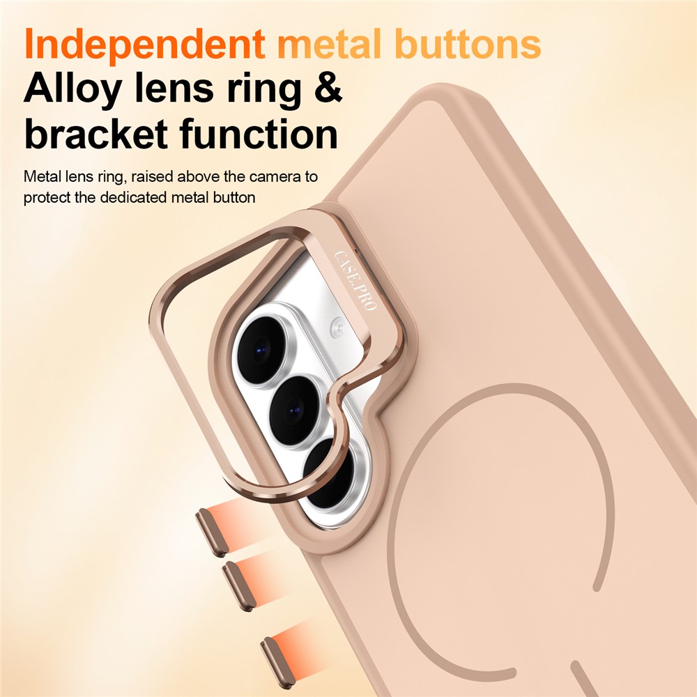 Samsung Galaxy S26 - Skin-Touch With Foldable Kickstand Desert Gold — estuche (foto 6 de 14)