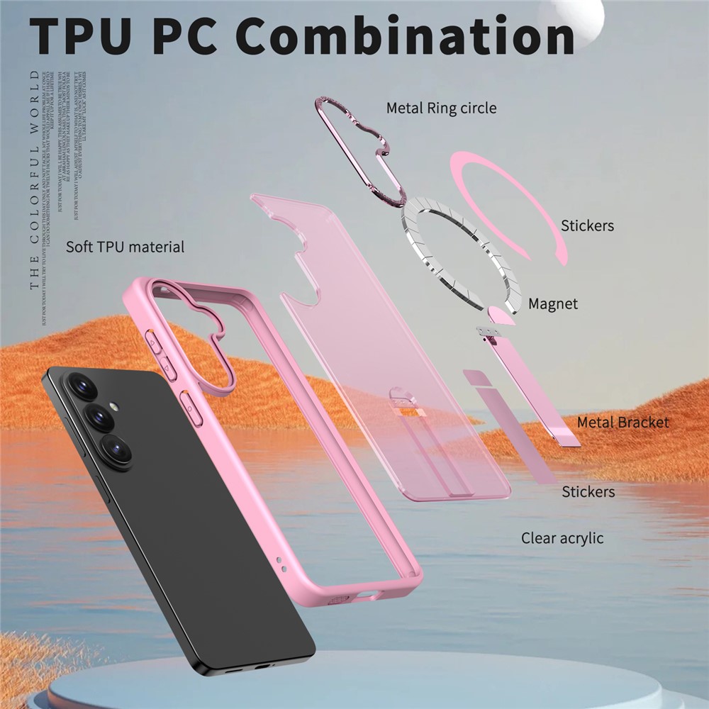 Samsung Galaxy S26 - TPU Acrylic Pink — estuche (foto 6 de 12)