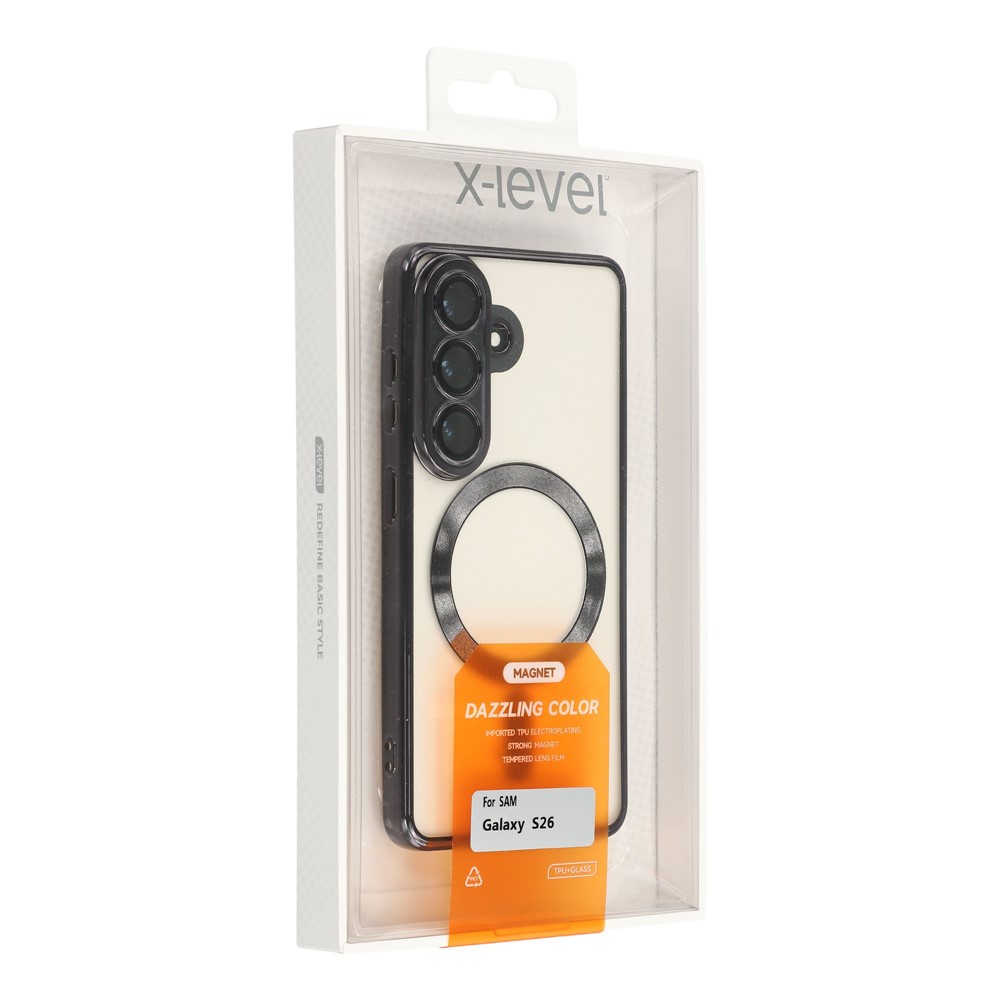 Samsung Galaxy S26 - X-LEVEL Case Flexible With Lens Film Black — estuche (foto 6 de 12)