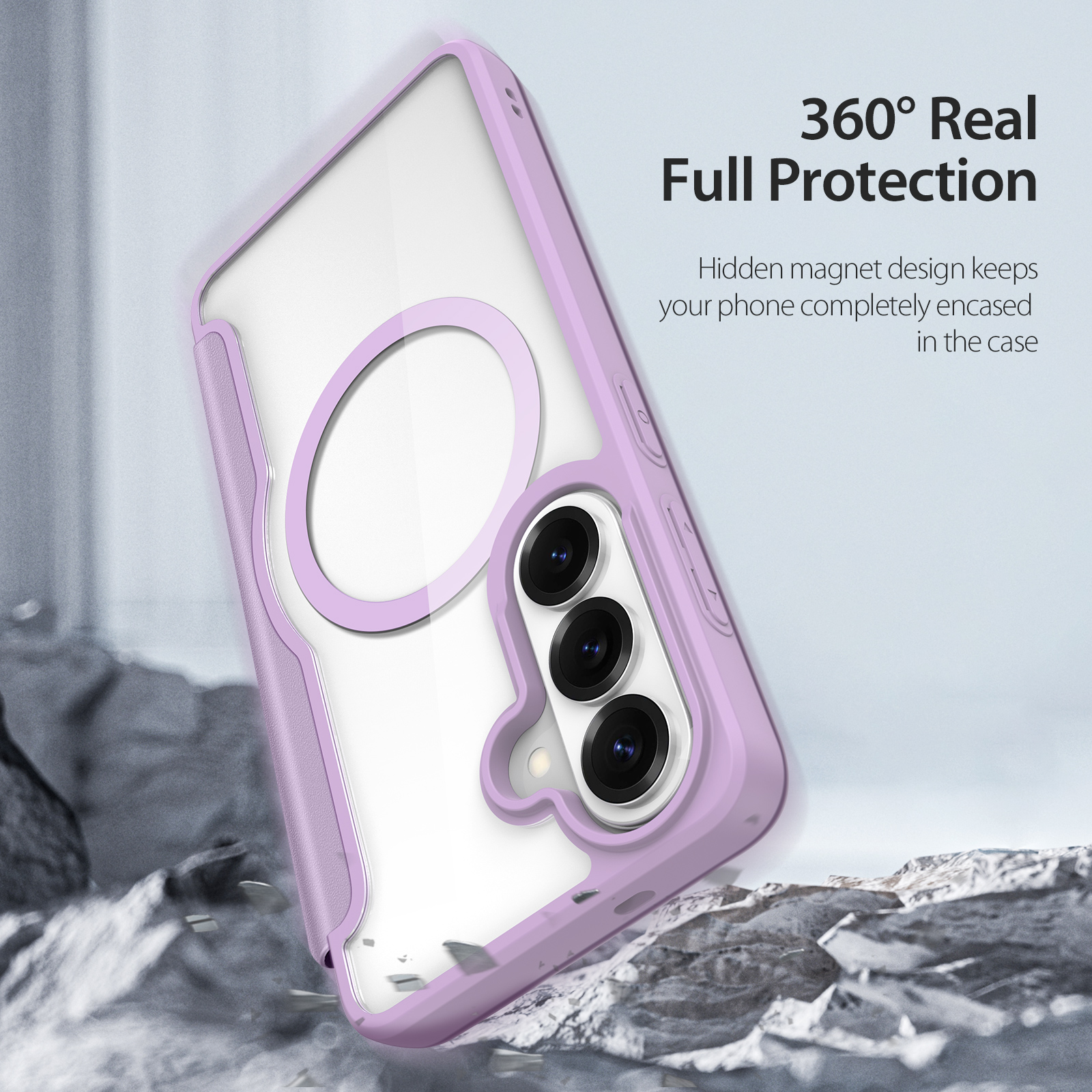 Samsung Galaxy S26 Plus - DUX DUCIS Skin X Pro With MagSafe Purple — estuche (foto 2 de 24)