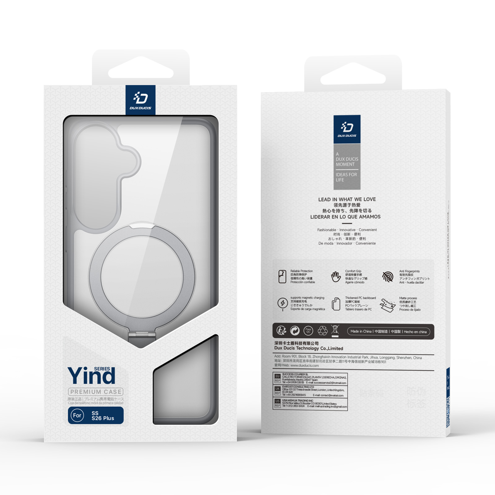 Samsung Galaxy S26 Plus - DUX DUCIS Yind Series Grey — estuche (foto 2 de 20)