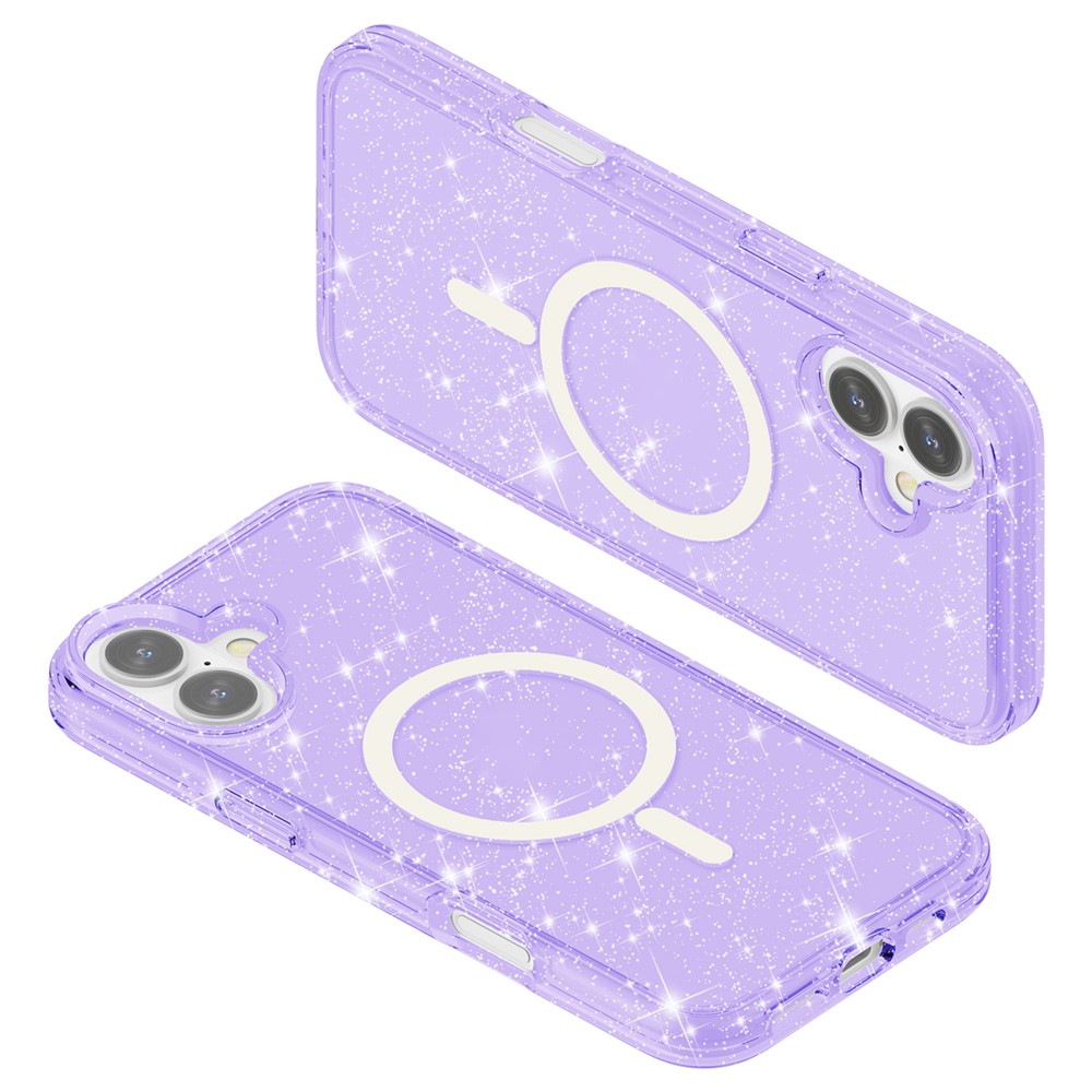 iPhone 16 - Glitter Powder With MagSafe Purple — estuche (foto 5 de 5)