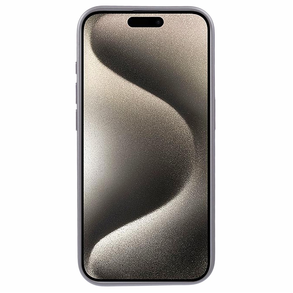 iPhone 15 Pro Max - X-LEVEL Geometric Leather Titanium Grey — estuche (foto 2 de 5)