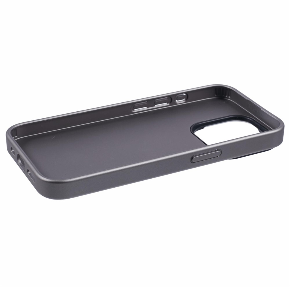 iPhone 15 Pro Max - X-LEVEL Geometric Leather Titanium Grey — estuche (foto 4 de 5)